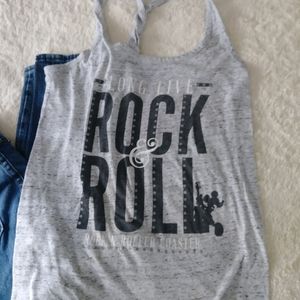 Rock & Roll gray top